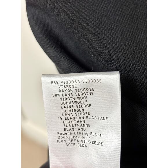 Giorgio Armani Cap Sleeve Round Neck Midi Shift Dress Black Women's Size 46 / 10 - Picture 4 of 4